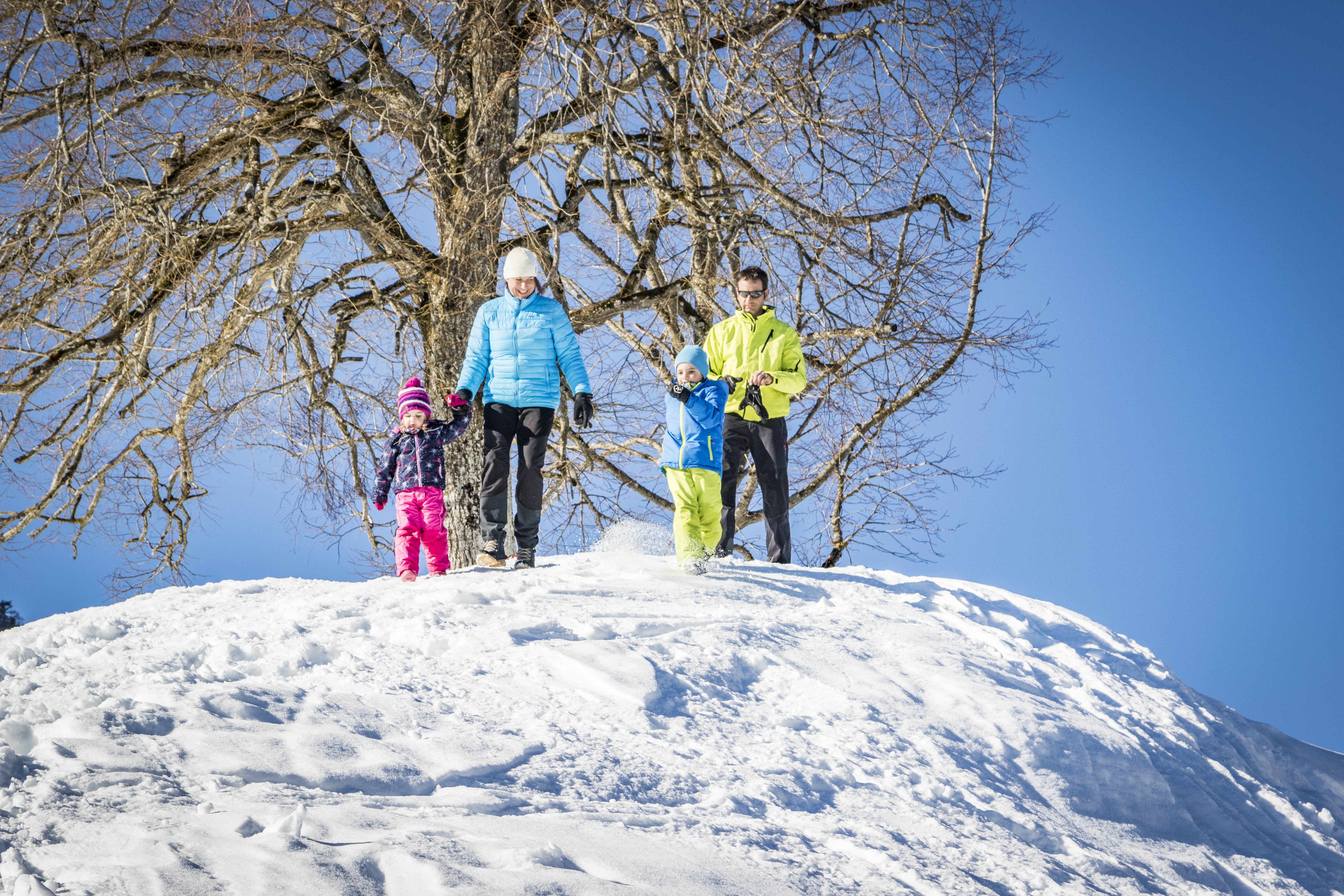 Chiemsee Alpenland PR - Winterwandern mit der Familie